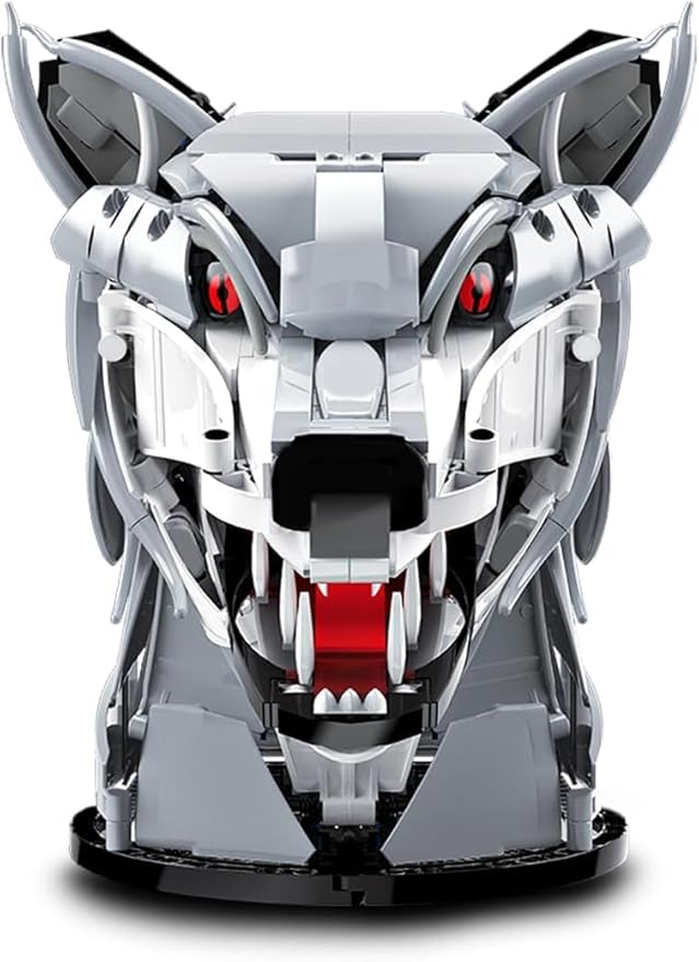 DAHONPA Wolf Head Creative Decoration Series Animal Building Blocks Set(992 PCS) Gift for Adults and Kids, Room Desk Decor or Wall Hanging