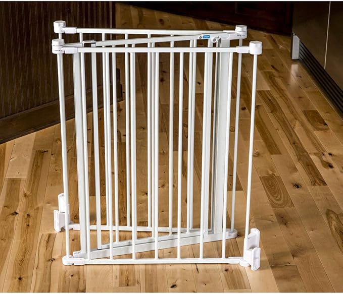 Regalo 76 Inch Super Wide Configurable Baby Gate, 3-Panel, Includes Wall Mounts and Hardware