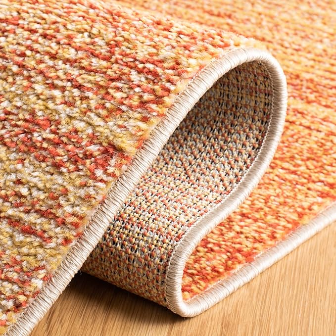 SAFAVIEH Adirondack Collection X-Large Area Rug - 11' x 15', Orange & Red, Modern Ombre Design, Non-Shedding & Easy Care, Ideal for High Traffic Areas in Living Room, Bedroom (ADR142P)