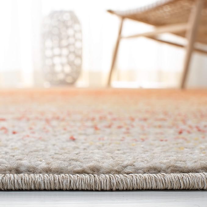 SAFAVIEH Adirondack Collection Accent Rug - 4' x 6', Orange & Red, Modern Ombre Design, Non-Shedding & Easy Care, Ideal for High Traffic Areas in Entryway, Living Room, Bedroom (ADR142P)