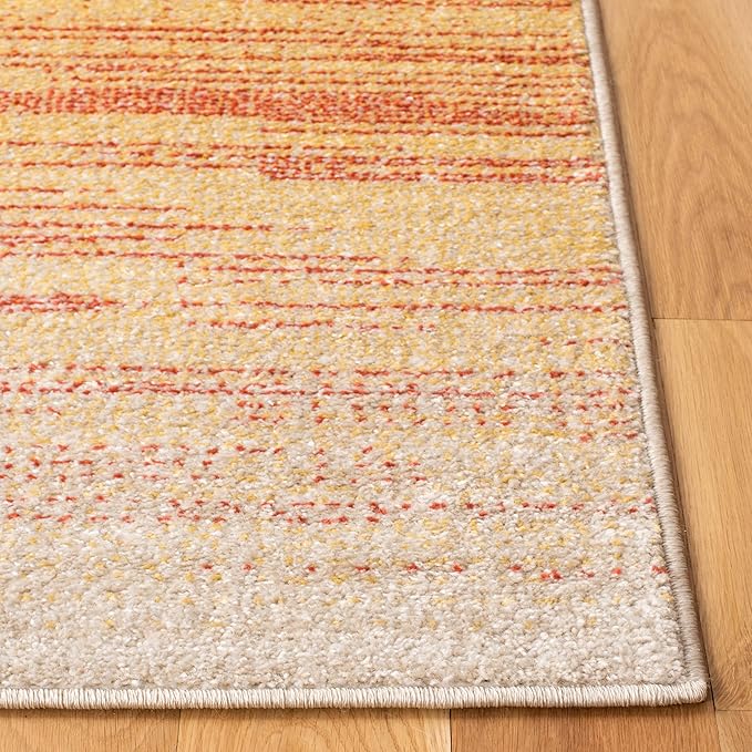 SAFAVIEH Adirondack Collection X-Large Area Rug - 11' x 15', Orange & Red, Modern Ombre Design, Non-Shedding & Easy Care, Ideal for High Traffic Areas in Living Room, Bedroom (ADR142P)