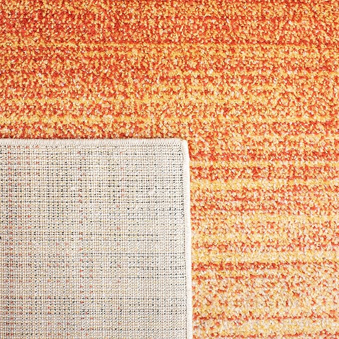 SAFAVIEH Adirondack Collection X-Large Area Rug - 11' x 15', Orange & Red, Modern Ombre Design, Non-Shedding & Easy Care, Ideal for High Traffic Areas in Living Room, Bedroom (ADR142P)