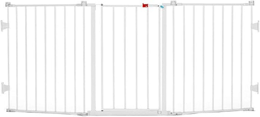 Regalo 76 Inch Super Wide Configurable Baby Gate, 3-Panel, Includes Wall Mounts and Hardware
