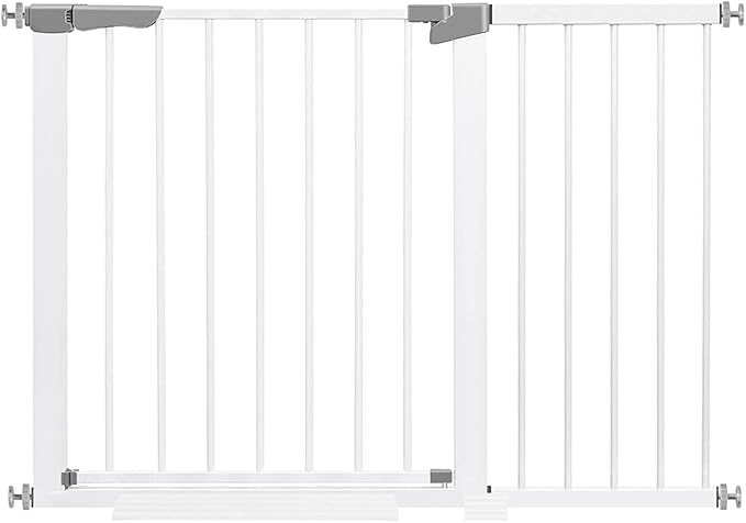 Retractable Baby Gate for Stairs, Extra Tall Child Safety Gate Extends Up to Extra Wide, Dog Gate for Doorways Hallways. Baby Gates for The House Indoor/Outdoor, Easy Fit Pet Gate, Pressure Mounted.