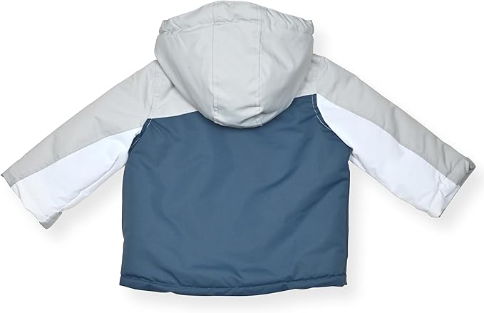 Arctic Quest 2-PC Toddler Snow Suit - Waterproof Girls Snow Pants & Ski Puffer Jacket, Girls Snowsuit Thermal Winter Coat & Bib Overall, Silver Cloud1/3T