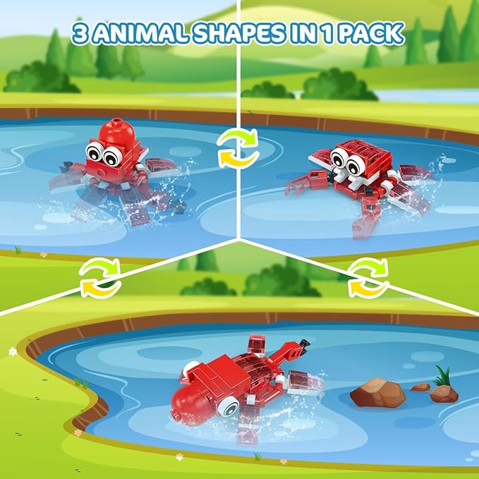 30 Packs Animal Party Favors for Kids, 810 PCS Mini Animal Building Block Toy Set for Goodie Bag Fillers Classroom Prizes Birthday Children's Day Christmas for Boys Girls Student Ages 6+