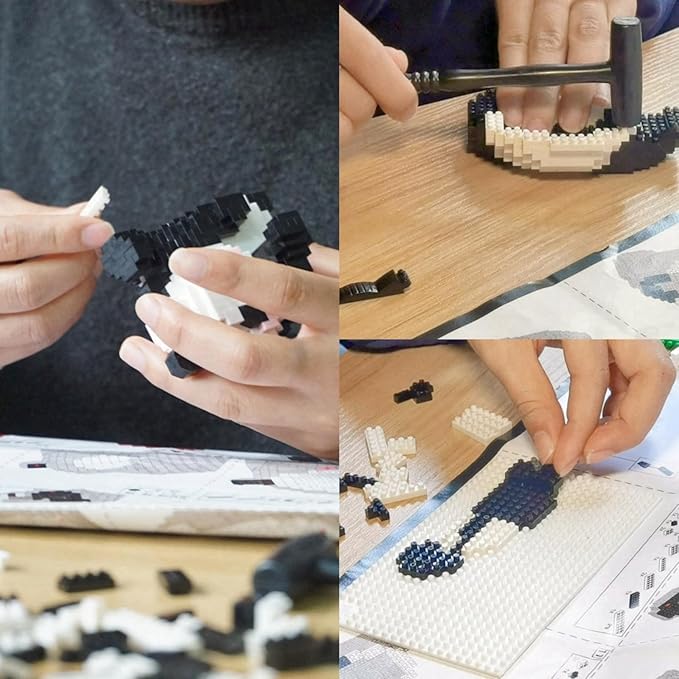 QMEAKMONY Mini Building Blocks Panda Sets Cute Micro Mini Panda Building Bricks for Adults Micro Nano Bricks Perfect Party Favors for Teenagers. (389 PCS)