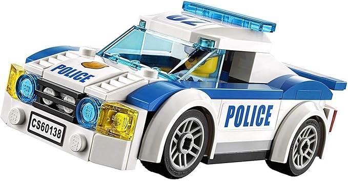 LEGO City Police High-Speed Chase 60138 Building Toy with Cop Car, Police Helicopter, and Getaway Sports Car (294 Pieces)