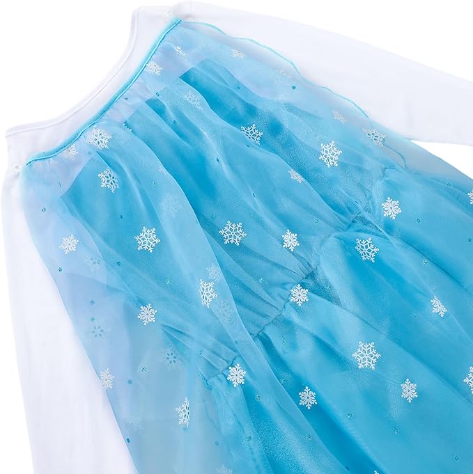 Princess Dresses for Girls - Graceful Sequin Princess Costume with Accessories - Dress Up Clothes for Halloween