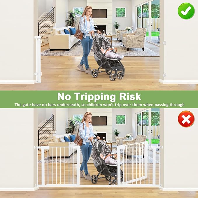Reinforced 100 Inch Retractable Baby Gates for Doorways Extra Wide Baby Gates for Large Openings with Support Rods Retractable Baby Gate for Stairs Mesh Dog Gate Retractable Outdoor Retractable Gate
