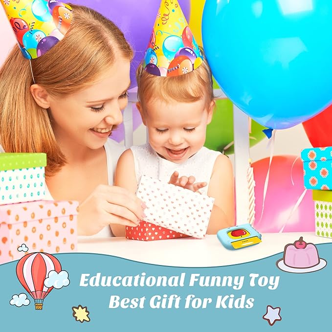 Spanish Flash Cards for Kids, Bilingual Buddy Talking Flash Cards for Toddlers 1 2 3 4 5 Years Old, Audible Learning Spanish for Kids, Speech Educational Learning Birthday Gift with 224 Sight Word