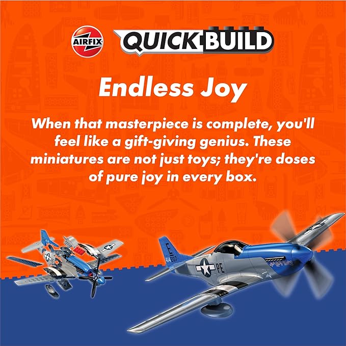 Airfix Quickbuild Supermarine Spitfire Airplane Brick Building Plastic Model Kit J6000