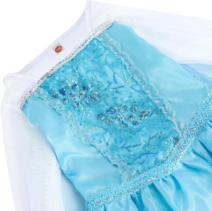 Princess Dresses for Girls - Graceful Sequin Princess Costume with Accessories - Dress Up Clothes for Halloween