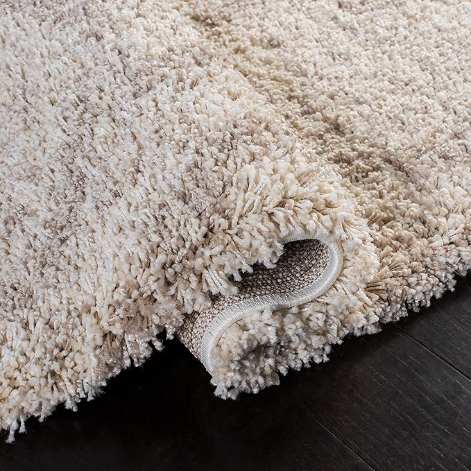 SAFAVIEH Hudson Shag Collection Runner Rug - 2'3" x 8', Multi Ivory & Beige, Moroccan Design, Non-Shedding & Easy Care, 2-inch Thick Ideal for High Traffic Areas in Living Room, Bedroom (SGH284E)