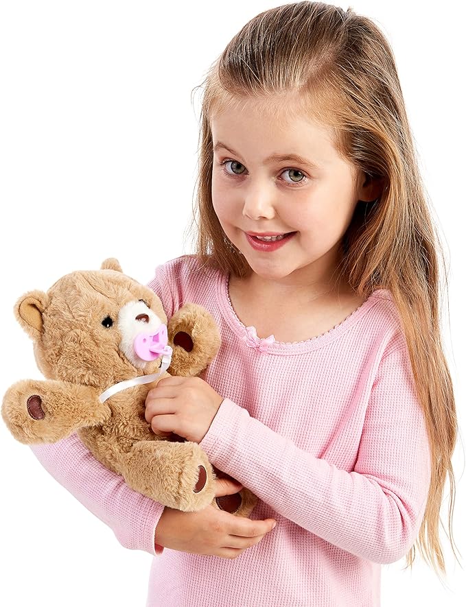 Little Live Pets Cozy Dozy Cubbles The Bear - Over 25 Sounds and Reactions | Bedtime Buddies, Blanket and Pacifier Included | Stuffed Animal, Best Nap Time, Interactive Teddy Bear, 14.9