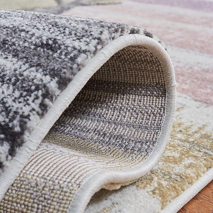 SAFAVIEH Carousel Kids Collection Runner Rug - 2'3" x 6', Grey & Pink, Boho Design, Non-Shedding & Easy Care, Ideal for High Traffic Areas for Boys & Girls in Playroom, Nursery, Bedroom (CRK117F)