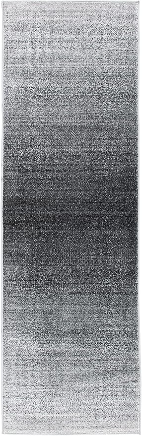 SAFAVIEH Adirondack Collection Runner Rug - 2'6" x 14', Grey & Dark Grey, Modern Ombre Design, Non-Shedding & Easy Care, Ideal for High Traffic Areas in Living Room, Bedroom (ADR142H)