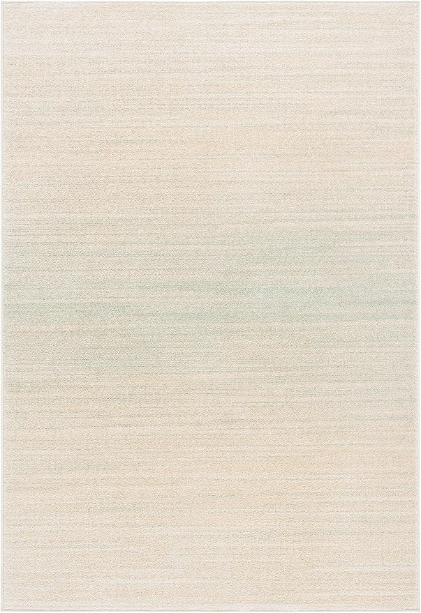 SAFAVIEH Adirondack Collection Accent Rug - 4' x 6', Green & Ivory, Modern Ombre Design, Non-Shedding & Easy Care, Ideal for High Traffic Areas in Entryway, Living Room, Bedroom (ADR142Y)