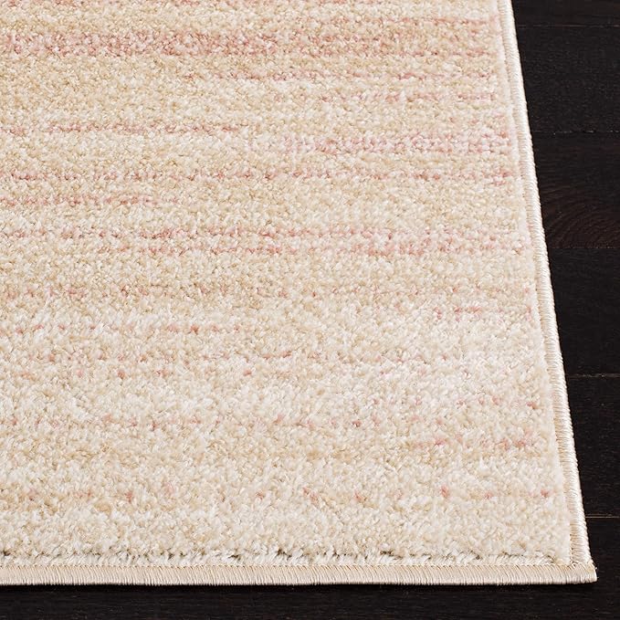 SAFAVIEH Adirondack Collection Runner Rug - 2'6" x 14', Pink & Ivory, Modern Ombre Design, Non-Shedding & Easy Care, Ideal for High Traffic Areas in Living Room, Bedroom (ADR142U)