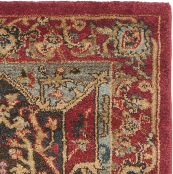 SAFAVIEH Mahal Collection Runner Rug - 2'2" x 10', Red & Red, Traditional Oriental Design, Non-Shedding & Easy Care, Ideal for High Traffic Areas in Living Room, Bedroom (MAH625D)