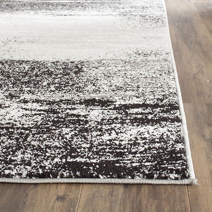 SAFAVIEH Adirondack Collection Runner Rug - 2'6" x 14', Silver & Multi, Modern Abstract Design, Non-Shedding & Easy Care, Ideal for High Traffic Areas in Living Room, Bedroom (ADR112G)