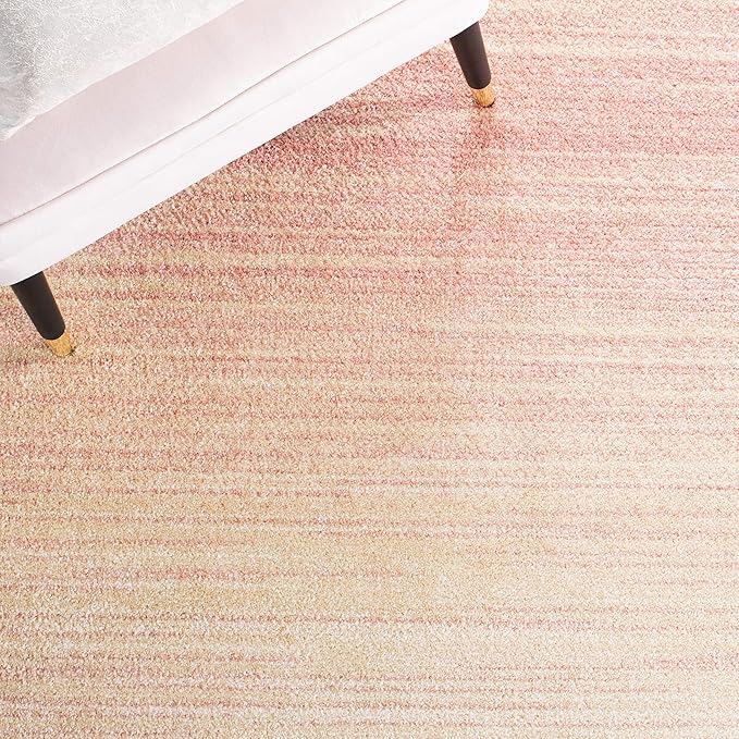 SAFAVIEH Adirondack Collection Runner Rug - 2'6" x 8', Pink & Ivory, Modern Ombre Design, Non-Shedding & Easy Care, Ideal for High Traffic Areas in Living Room, Bedroom (ADR142U)