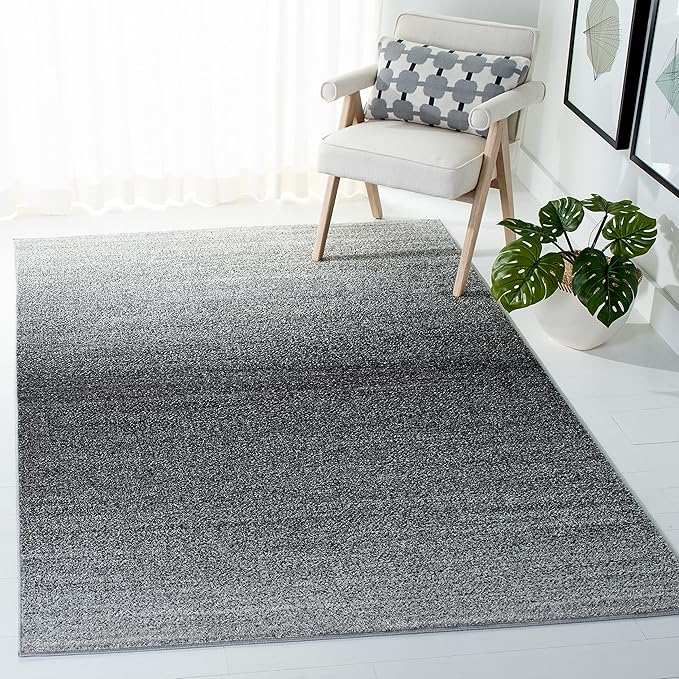 SAFAVIEH Adirondack Collection Accent Rug - 4' x 6', Grey & Dark Grey, Modern Ombre Design, Non-Shedding & Easy Care, Ideal for High Traffic Areas in Entryway, Living Room, Bedroom (ADR142H)