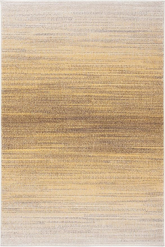 SAFAVIEH Adirondack Collection Accent Rug - 2'6" x 4', Gold & Ivory, Modern Ombre Design, Non-Shedding & Easy Care, Ideal for High Traffic Areas in Entryway, Living Room, Bedroom (ADR142D)