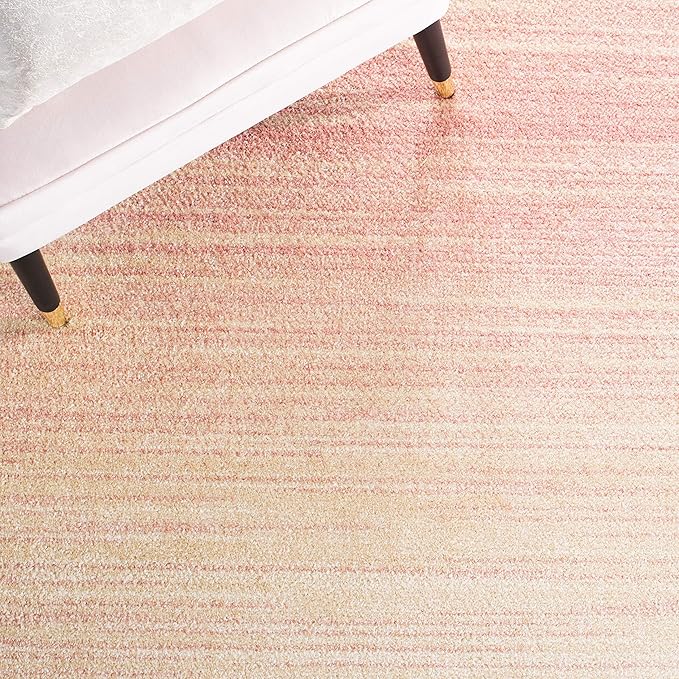 SAFAVIEH Adirondack Collection Runner Rug - 2'6" x 14', Pink & Ivory, Modern Ombre Design, Non-Shedding & Easy Care, Ideal for High Traffic Areas in Living Room, Bedroom (ADR142U)