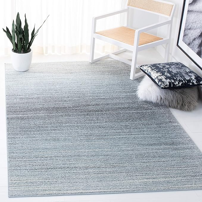 SAFAVIEH Adirondack Collection Accent Rug - 4' x 6', Grey & Light Grey, Modern Ombre Design, Non-Shedding & Easy Care, Ideal for High Traffic Areas in Entryway, Living Room, Bedroom (ADR142G)