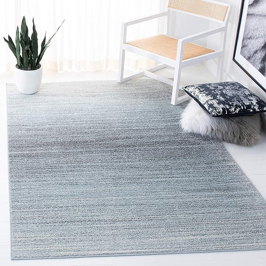 SAFAVIEH Adirondack Collection Accent Rug - 4' x 6', Grey & Light Grey, Modern Ombre Design, Non-Shedding & Easy Care, Ideal for High Traffic Areas in Entryway, Living Room, Bedroom (ADR142G)